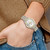 Men'S Charles Hubert Two-Tone Titanium 40 mm Silver-Tone Dial Watch, Quartz - View 5