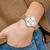 Women'S Charles Hubert Rose Ion-Plated Stainless 36 x 36 mm Watch, Quartz - View 5