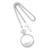 Charles Hubert Satin Chrome-Finish Off White Dial Pocket Watch, 42 mm, Quartz - View 3