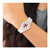 Disney Kids Fancy Nancy White Silicone Band Time Teacher Watch, 32 mm, Quartz - View 4
