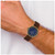Charles Hubert Antique Ion-Plated Stainless Steel Blue Dial Quartz Watch, 42 mm - View 8