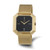 Men'S Charles Hubert Ion-Plated Stainless Mesh Black Dial Quartz Watch