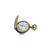 Charles Hubert Antique Gold-Finish Train Pocket Watch, 48 mm, Quartz