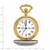 Charles Hubert Two-Tone Antique Finish Train Pocket Watch, 48 mm, Quartz - View 8