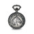 Charles Hubert Antique Chrome-Finish Horse Pocket Watch, 48 mm, Quartz - View 2