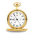 Charles Hubert Gold-Tone Finish White Dial with Date Pocket Watch, 50 mm, Quartz