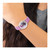 Disney Descendants 2 Mal Tween Girls' Stainless Steel Purple Glitter Watch, 32 mm, Quartz - View 2