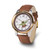 Star Wars The Child Grogu Women'S Two-Tone Alloy Brown Leather Watch, 38 mm, Quartz