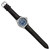 Mason Sales Stainless Steel Black Leather Band Blue Dial Watch, 39 mm, Quartz - View 2
