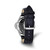 Mason Sales Stainless Steel Black Leather Band Blue Dial Watch, 39 mm, Quartz - View 3