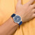 Charles Hubert Stainless Steel Blue Dial Watch, 44 mm, Quartz - View 4