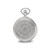 Charles Hubert Chrome-Finish White Dial Three Hands Pocket Watch, 42 mm, Quartz - View 3