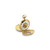 Charles Hubert Gold-Finish White Dial Pocket Watch, 48 mm, Hand-Wind - XWA849