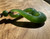 Natural Canadian Jade Twist Pendant, 1.5"