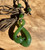 Natural Canadian Jade Twist Pendant, 1.5"