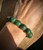 Natural Nephrite Jade Bead Bracelet 12mm Beads 6 inch