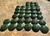 Natural 38pcs 19prs 15mm Nephrite Jade Cabochons - sold as a lot