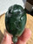 Natural Canadian Nephrite Jade Pocket Pendant, Bird 2.05"