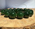 Natural Nephrite Jade 18mm Dark Green Siberian Unstrung Beads 12" strand