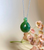 Natural Cassiar Jade Infinity Twist Pendant, .75"