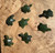 Natural Jade Turtle Charm - 20mm