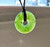 Natural Canadian Nephrite Jade Pi Donut Pendant 25mm Adjustable Cord