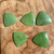 Natural Apple Green Siberian Nephrite Jade Cabochon - 25x25mm sold individually