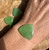 Natural Apple Green Siberian Nephrite Jade Cabochon - 25x25mm sold individually