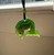 Natural Cassiar Nephrite Jade Dolphin Pendant, 23mm