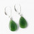 Natural Nephrite Jade Earrings 15x10mm