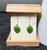 Natural Jade Heart 12mm Earrings Sterling Silver