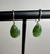 Natural Canadian Nephrite Jade Earrings, 7x11mm Sterling Silver