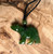Natural Nephrite Jade Bear Pendant 35mm