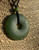 Natural Canadian Nephrite Jade Textured PI Pendant - 35MM