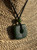 Natural Canadian Nephrite Jade Textured Square Pendant - 20mm