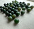 1 oz Bag - Natural Canadian Nephrite Jade Beads 7-8.5mm Mix - Lower Grade Bulk