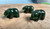 Natural Jade Grizzly Bear with Jade Fish Figurine Size Options