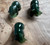 Natural Jade Grizzly Bear with Jade Fish Figurine Size Options