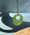 Natural Jade Circle Pendant, 15mm