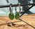 Natural Nephrite Jade Earrings 15x10mm Sterling Silver