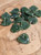 Natural Canadian Jade Leaf Charm/Pendant, 16x18mm