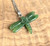 Natural Nephrite Jade Dragonfly Pendant, 26mm
