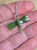 Natural Nephrite Jade Dragonfly Pendant, 26mm