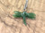 Natural Nephrite Jade Dragonfly Pendant, 26mm