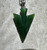 Natural Canadian Nephrite Jade Arrow Pendant, 31mm