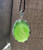 Natural Canadian Nephrite Jade and Silver Pendant - 25x18mm