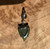 Natural Canadian Nephrite Jade Leaf Pendant 35mm Sterling Silver