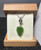 Natural Canadian Nephrite Jade Leaf Pendant 35mm Sterling Silver