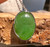 Natural Bright Green Canadian Nephrite Jade Pendant 20mm