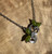 Natural Jade Silver Butterfly Pendant 22mm